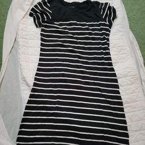 Adorable striped t shirt dress